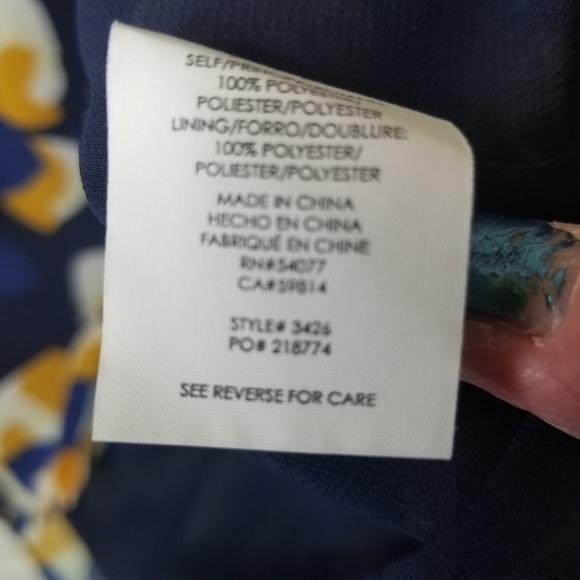 Cabi Lydia floral chiffon blouse - Picture 6 of 9